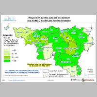 Proportion de Mg auteurs de Sumehr sur le Nb(*) de Mg par arrondissement au 12 juillet 2021